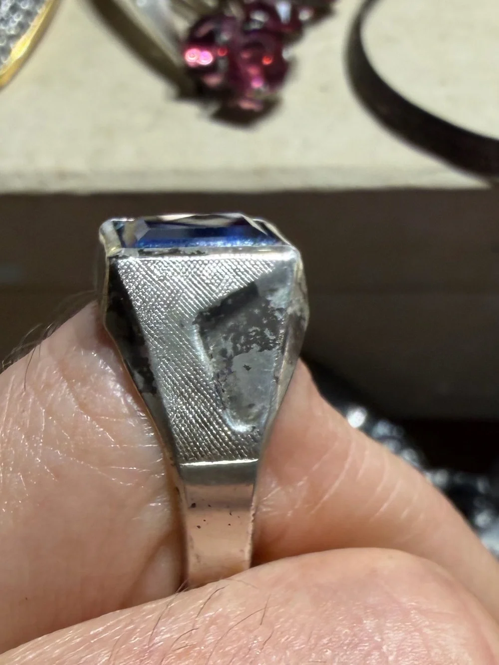 Vintage “ Vargas “ Sterling Silver Ring 9.5